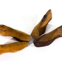 wood shoe lasts - top view